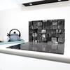 Стеклянная защитная панель для плиты 90x52 Дерево