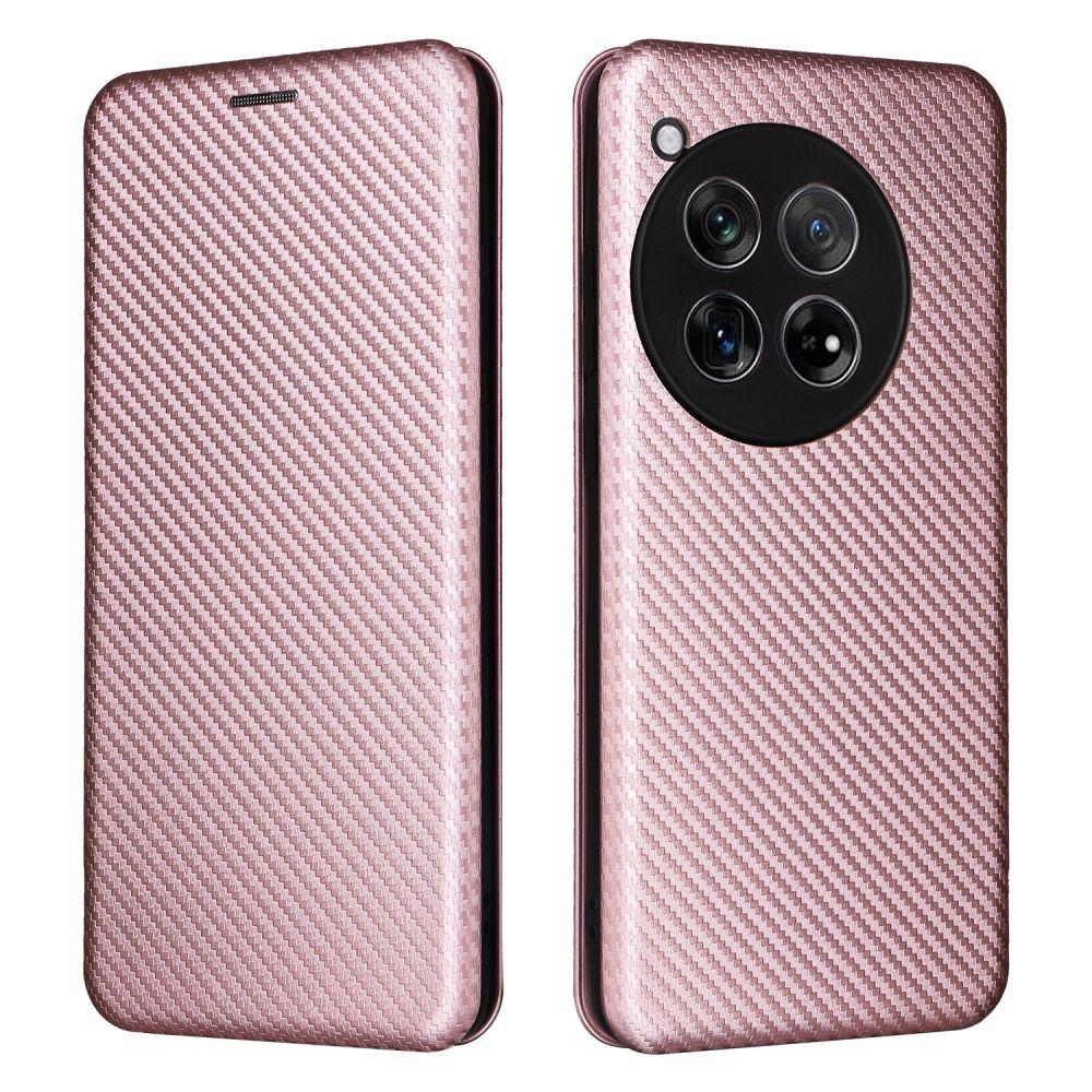 Магнитный кожаный чехол-книжка из углеродного волокна для Oneplus 13 12 12R 11R 10 9 Pro 8T 8 Pro 7T 6T Nord4 Чехол Кошелек Держатель для карт