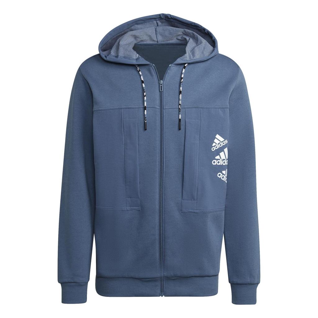 adidas Куртки Мужские Синие С Капюшоном Утепленные Другие HL9379
