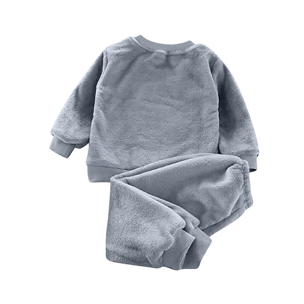 Комплект домашней одежды из фланели для мальчиков и флисовая пижама из двух предметов