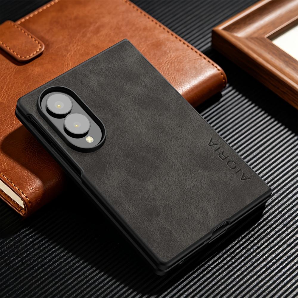 Phone Case - for Samsung for Galaxy Z Fold8 Ultra Case Business Style Vintage Elegant Faux Leather Phone Case for Fold 8