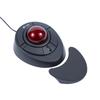 MCSaite Оптический проводной трекбол, совместим с мышью, USB, 5-кнопочный, Подключение, ПК/Mac, Черный/Красный