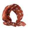 11 cotton small square scarf silk scarf Korean daisy small fresh and breathable multi-functional headband decorative accessories scarf scarf