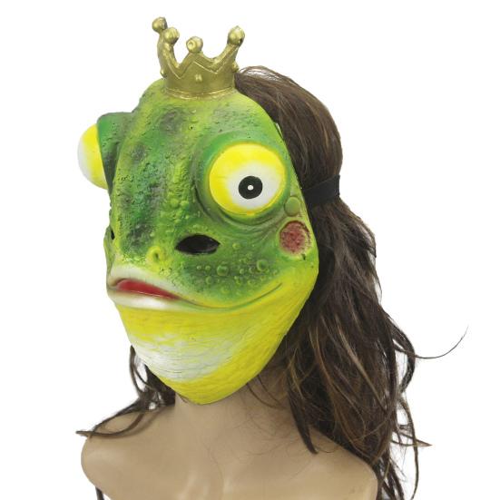 Frog Masque Novelty Adult Animal Masque Props Halloween Role Play Costume Accessories for Halloween Cosplay Parties Stage Performance