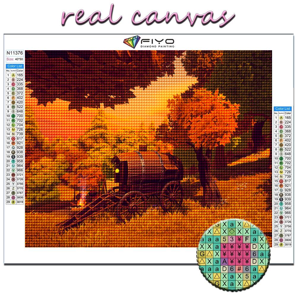 5D DIY Алмазная вышивка Хэллоуин Страшная тыква Пейзаж Алмазная картина Мозаика Украшение дома