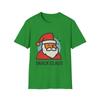 Unisex Softstyle T-Shirt Santa Cookie Head Crumbs Snowflakes Funny Christmas