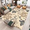 Beige Ethnic Style Floor Mat Artistic Sense Bedroom Carpet Soft Living Room Mat Farmhouse Living Room Entrance Non Slip Carpet