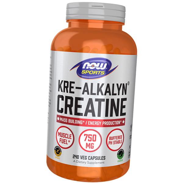 Буферизованный моногидрат креатина, Kre-Alkalyn Creatin, Now Foods  120капс (31128002)