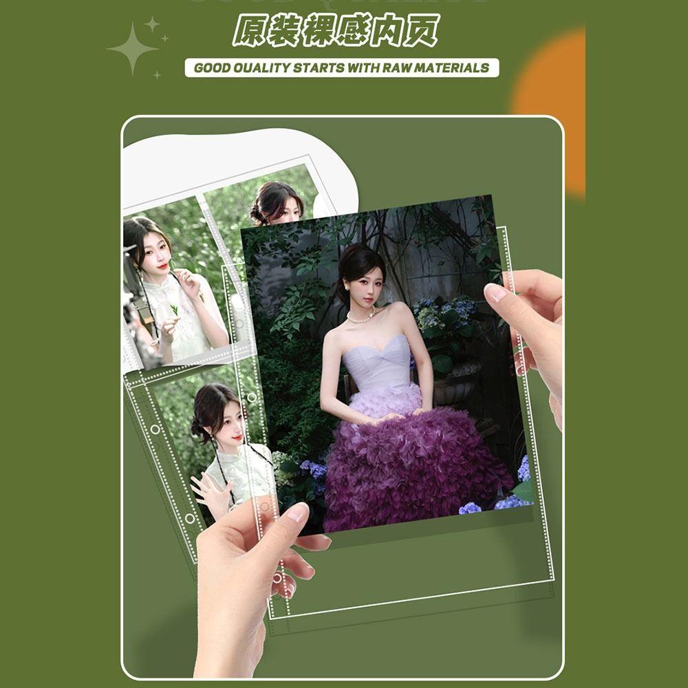 10 шт. Много карманов Прозрачные листы-вкладыши DIY Папка A4 K-pop Папка для фотокарточек 4 отверстия 4 кольца Хранение карточек, марок, штампов, ювелирных изделий