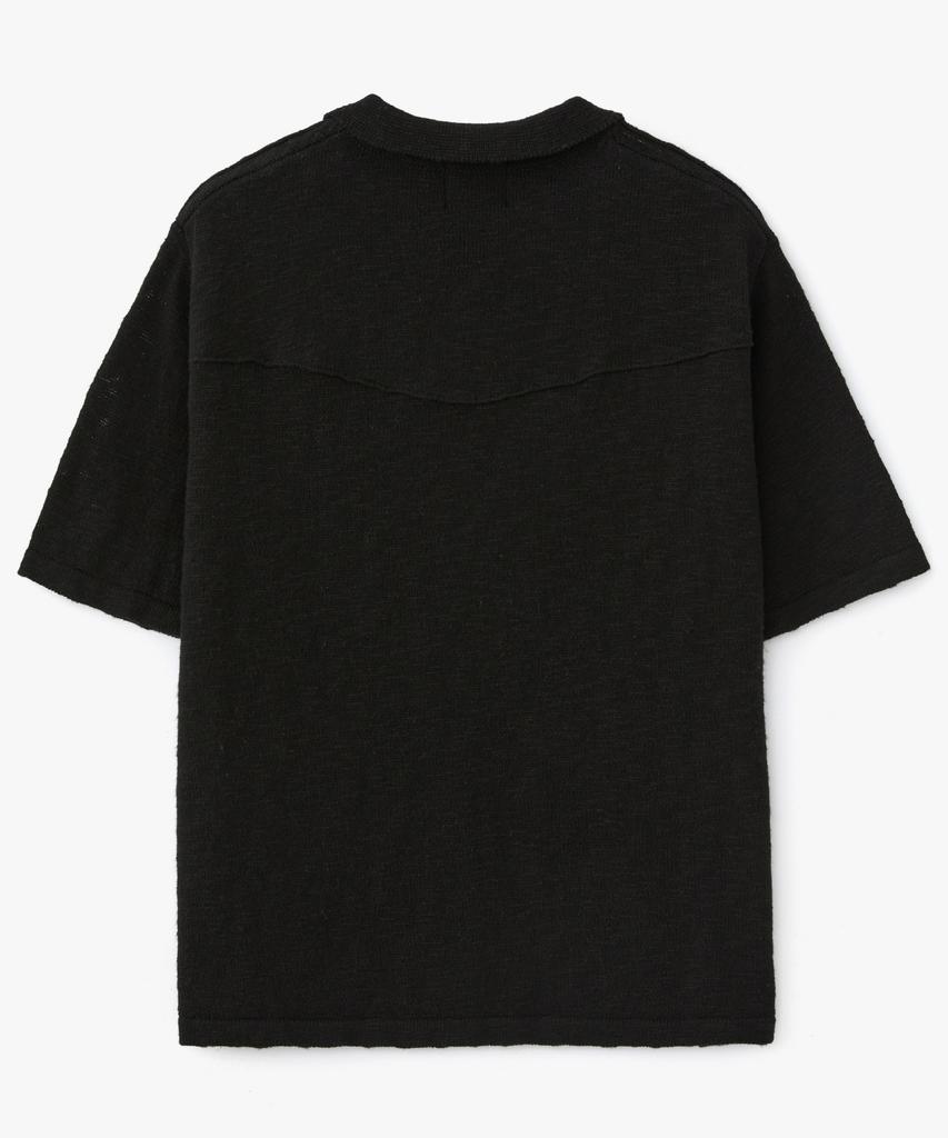 COFWI Shade Knit Trucker Jacket Black
