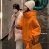 Женский спортивный костюм большого размера свободного кроя, скрывающий полноту, весенне-осенний кардиган с капюшоном, костюм-двойка