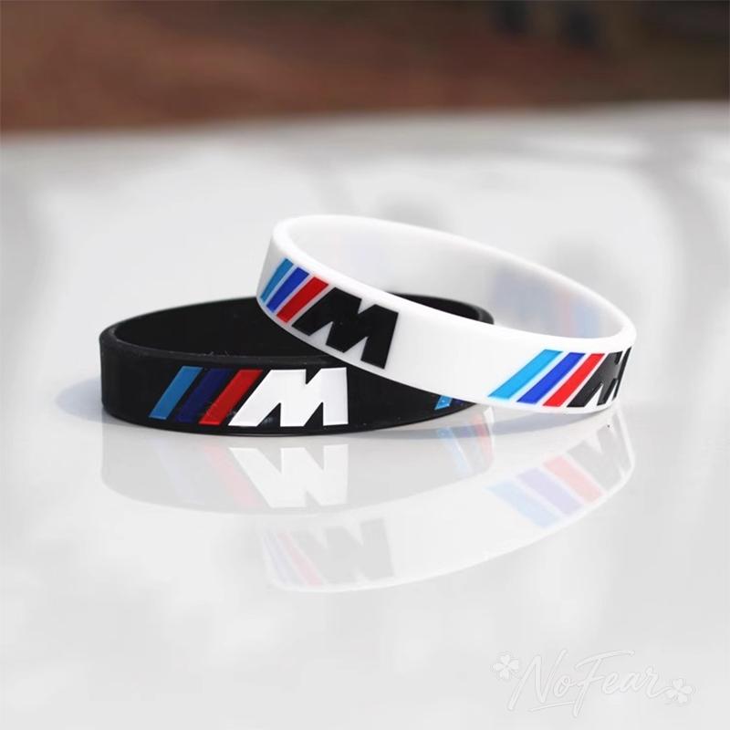 stickers Decal Bracelet Sport Men Women Rubber Hand Chains For BMW M E46 E90 E60 F30 F10 E39 E36 F20 G30 G20 E87 E92 E91 E30 cypd20