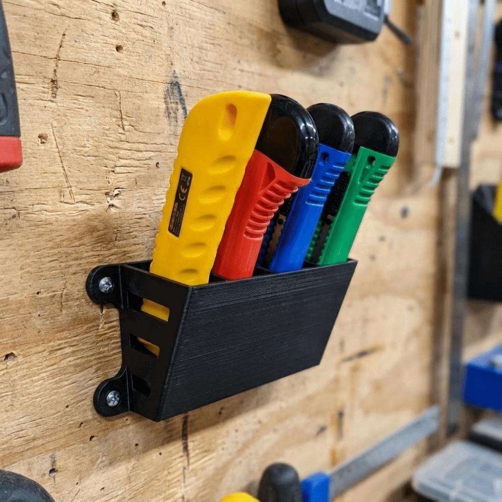 Plastic Workbench Wall Supply Holder 3D Printed Utility Storage Organizer DIY Work Station