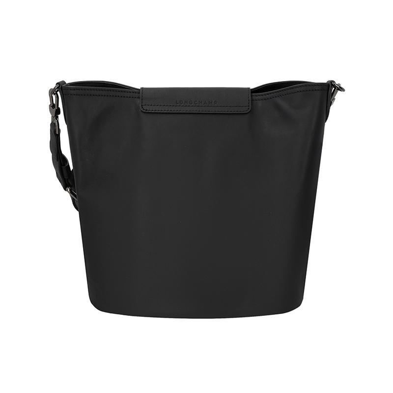 Longchamp Le Pliage Xtra Silver Buckle Flap Closure Leather Shoulder Bag Women Shoulder Bag Black 10341987001