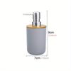 Bamboo Soap Dispenser, Bathroom Countertop Soap Dispensers, Naturally Tough Eco Friendly Lotion Dispenser For Kitchen & Bathroom