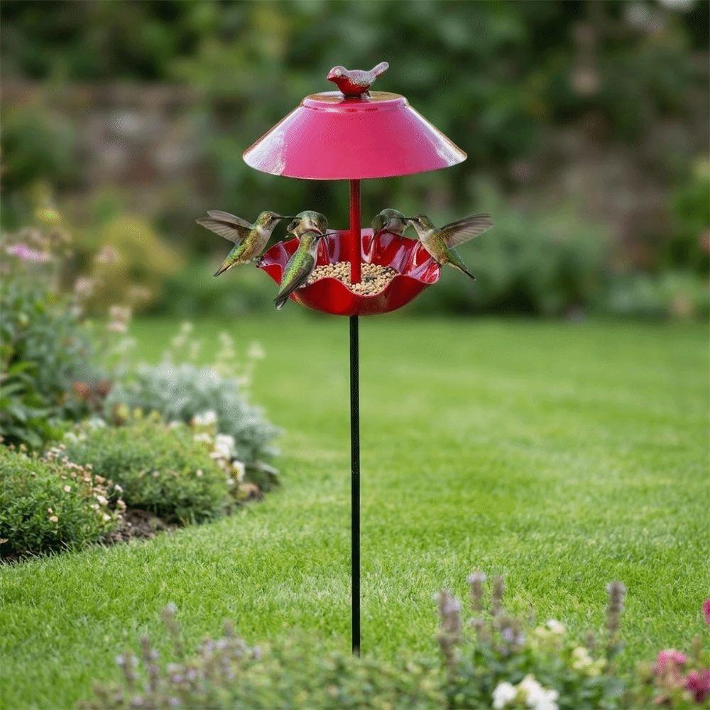 Rust-resistant Bird Water Drinker Large Capacity Hummingbird Feeder Outdoor Decor