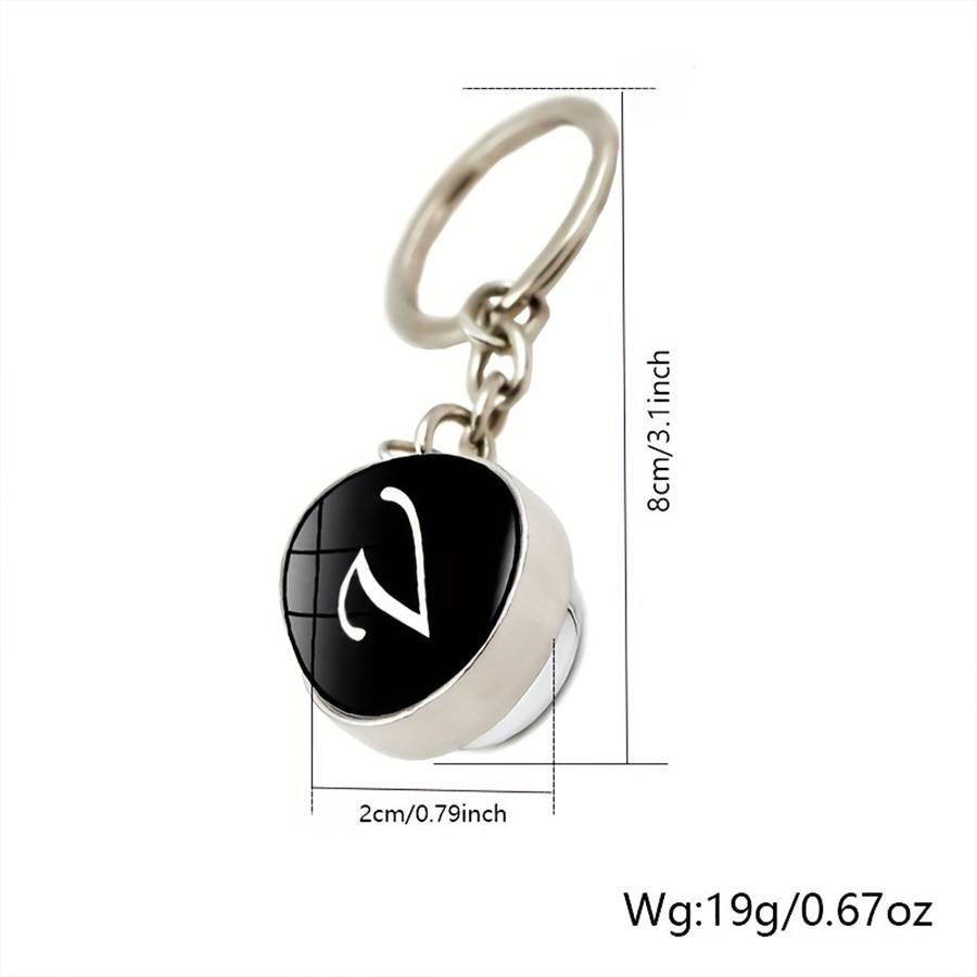 26 английских букв простой стиль металлические начальные шармы подвеска брелок вещи на день Святого Валентина для него друзья любовь набор подарки