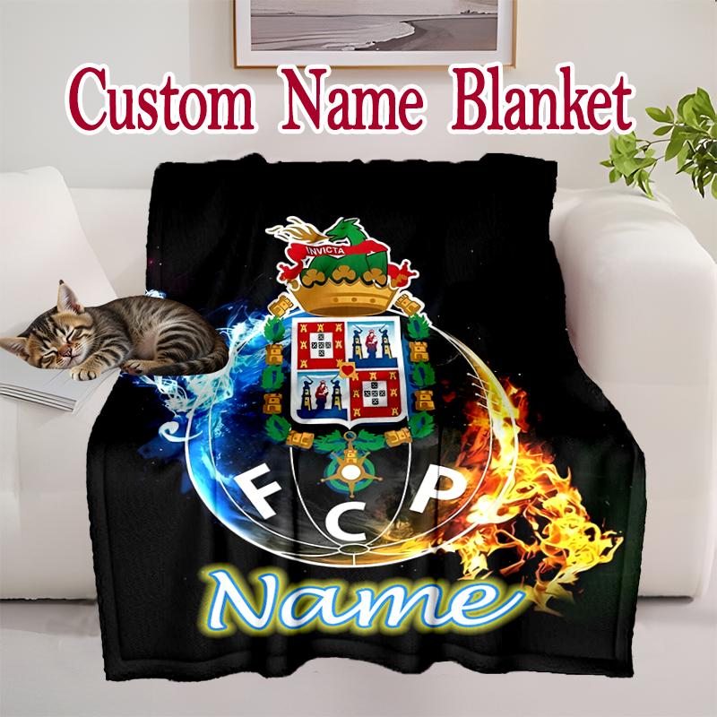 1pc FC Porto Blanket, Super Cozy Printed Home Blanket, All-Season Warmth
