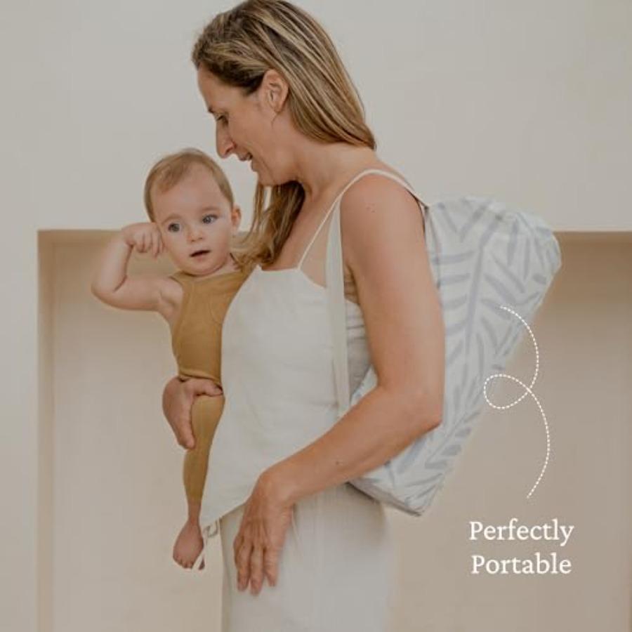Коврик Toddlekind Pretty Practical 100% Органический Хлопок 47 x 47 Двусторонний Портативный Дорожный Для Помещения и Улицы для Младенцев Малышей Песочный