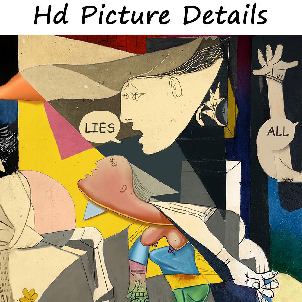 Художественные картины Пикассо Герника, печать на холсте, знаменитые репродукции произведений искусства Пикассо, настенные художественные картины для украшения дома