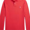 Polo Ralph Lauren Custom Slim Fit Хлопковое пике Поло с длинным рукавом Мужские топы Красный MNPOKNI16824140-600