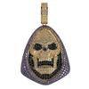European and American Popular Zircon Skull Pendant Personalized Men Trendy Necklace