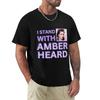 I Stand With Amber Heard Support Dv Awareness Tshirt Large Size Soft Cotton Tshirt