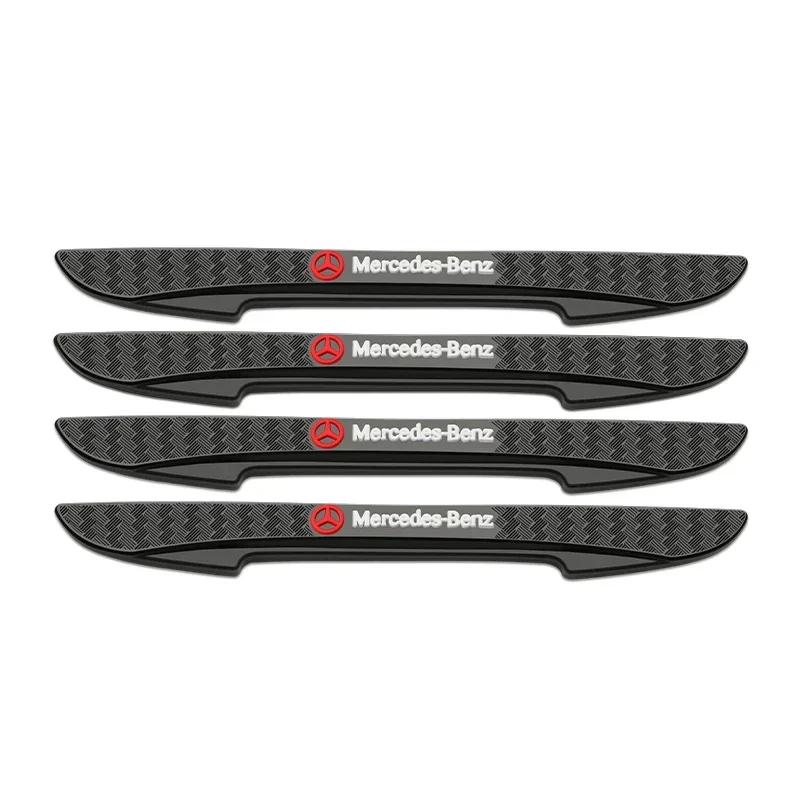 ZLN5  4PCS Car Door Edge Anti-collision Protection Strips Sticker for Mercedes Benz Amg W204 W205 W211 W212 W213 A S M B C E R G Class