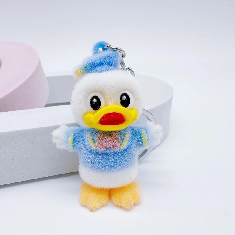 Disney Мультяшный Флок Дональд Дак Брелок Микки и Минни Подвеска Игрушка Милый Аксессуар для Сумки Кукла Ребенок Рождественская Вечеринка Маленькие Подарки