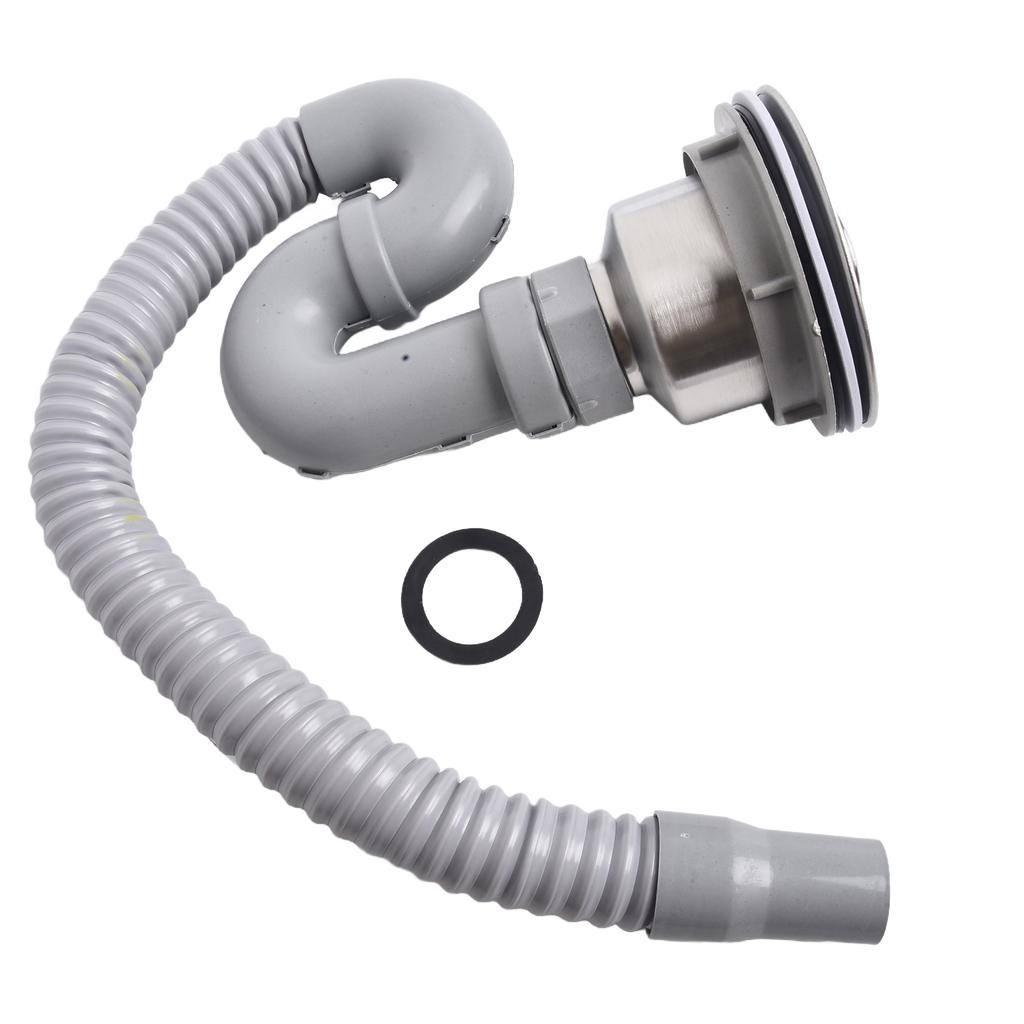 Single Tank Drain Sink Strainer Head Hardware Stainless Steel Water Pipe Sewer Easy To Install Floor Tiles And Tiles