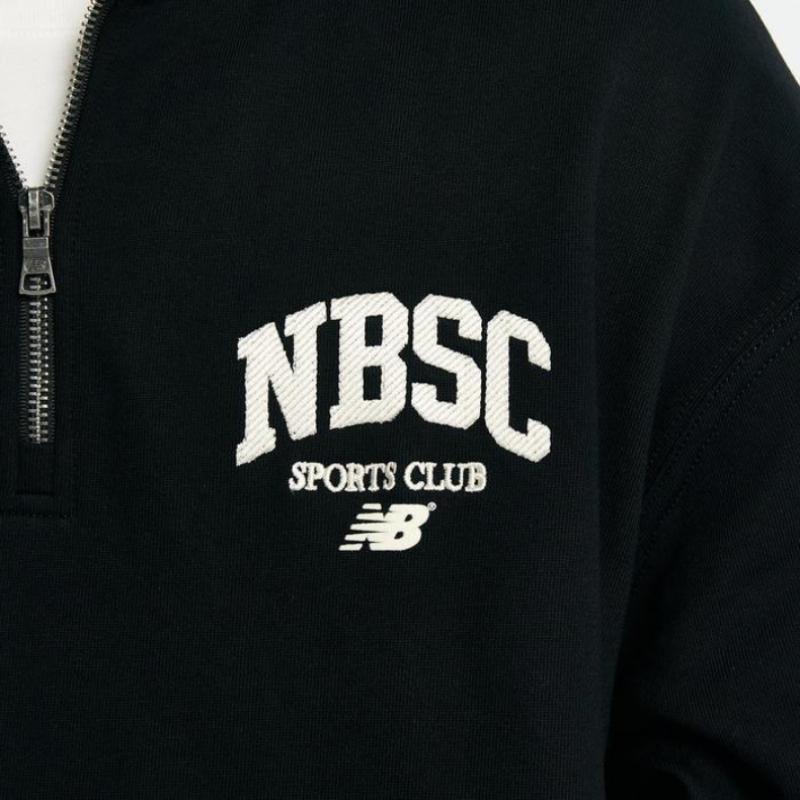 New Balance Uni Nbsc Толстовка с застежкой-молнией на половину длины Nbncd31823