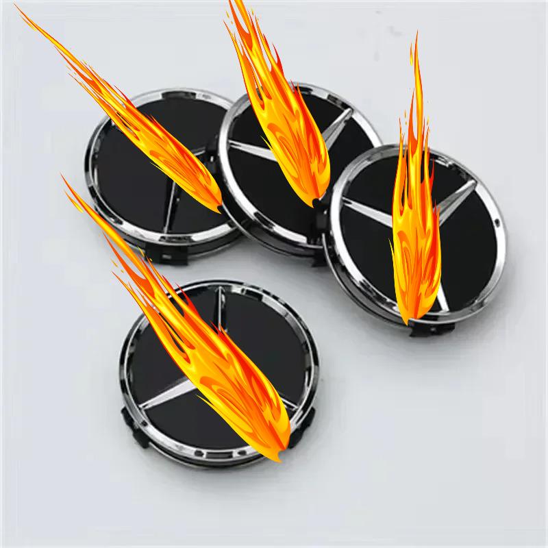 75мм 4шт крышка центра ступицы колеса автомобиля эмблема крышка подходит для Mercedes Benz модифицированные аксессуары w204 w211 w205 W212 AMG w203