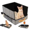 Outdoor Foldable Cat Litter Box Portable Folding Travel Pet Litter Box Dog Toilet Tray Folding Cat Litter Potty Waterproof