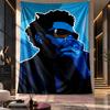 Настенный Гобелен, Тканевый Фон с Принтом The Weeknd для Комнаты в Общежитии, Декорация для Вечеринки