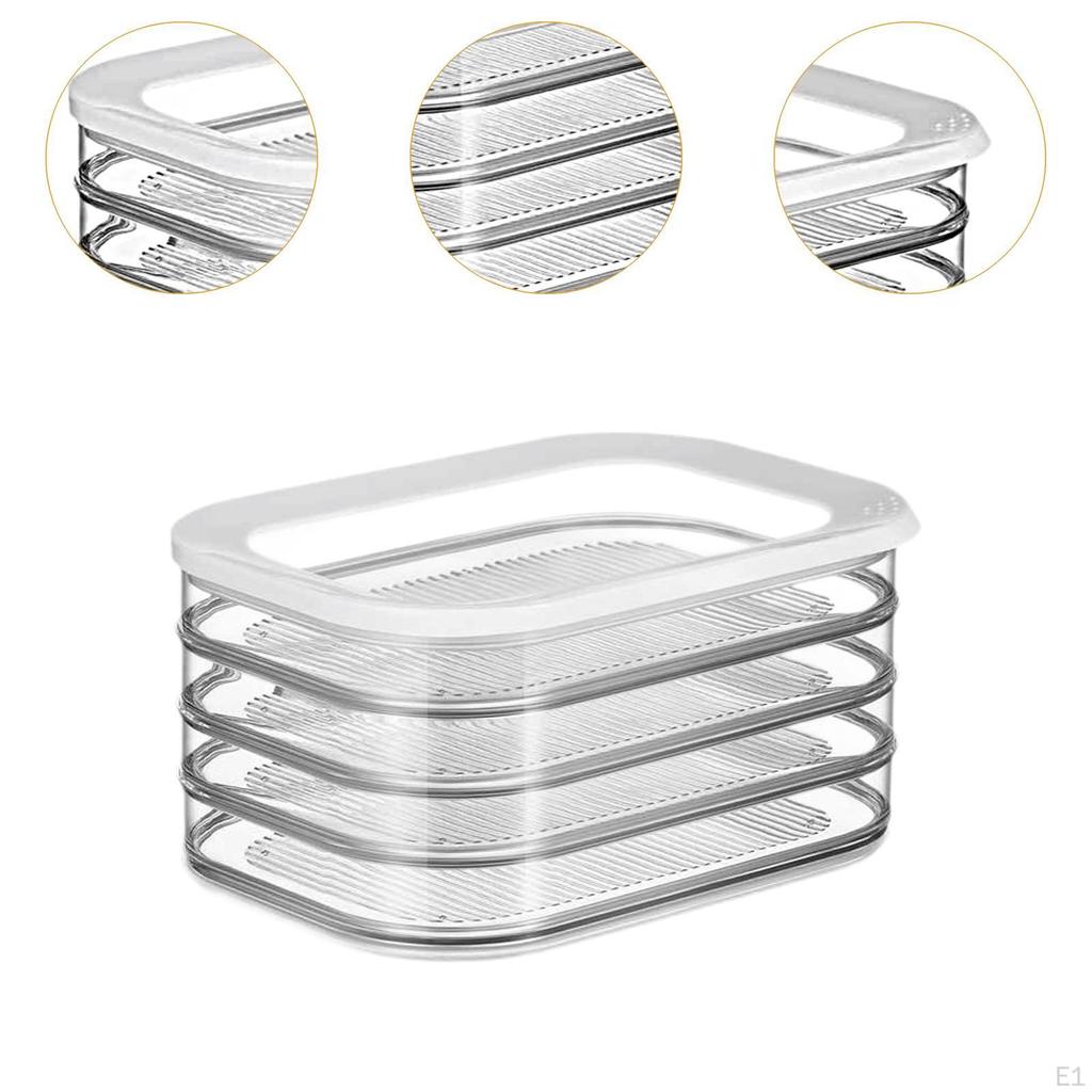 Deli Meat Container Cold Cuts Cheese Holder Transparent Refrigerator Organizer