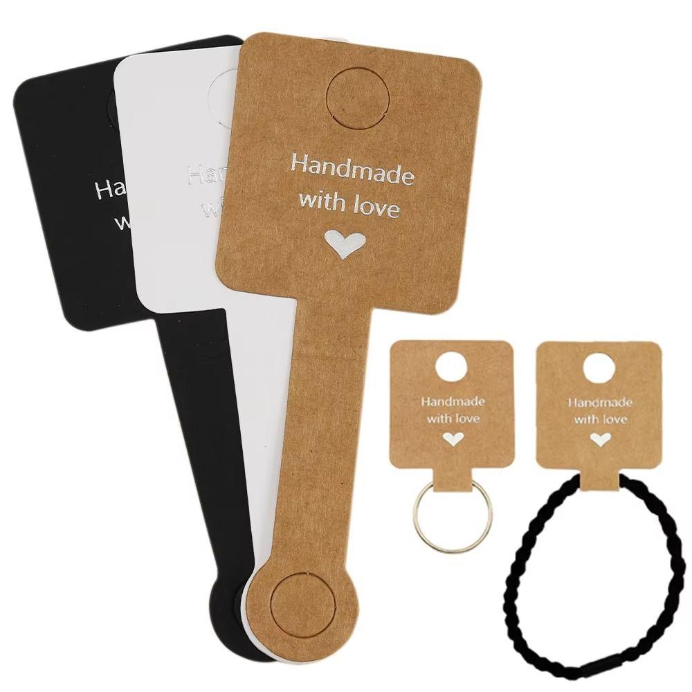 Self Adhesive Jewelry Hanging Price Tag DIY Handmade Jewelry Hang Tags Card  Retail Label