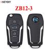 KEYDIY ZB12 Универсальный смарт-ключ ZB12-3 ZB12-4 Серия ZB Бесключевой доступ Автомобильный пульт дистанционного управления Брелок для программатора ключей KD-X2 KD MAX