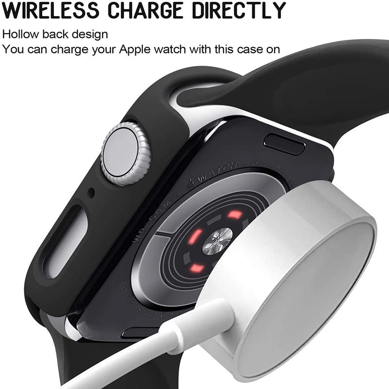 Матовый чехол для Apple Watch 38 мм, 42 мм, 40 мм, 44 мм, жесткий ПК-бампер, защитная рамка для iWatch SE 6 5 4 3 2 1