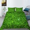 Green Duvet Cover Set Queen Size Tropical Rainforest Green Plant Palm Leaf Comforter Cover For Kids Teen Microfiber Quilt Cover