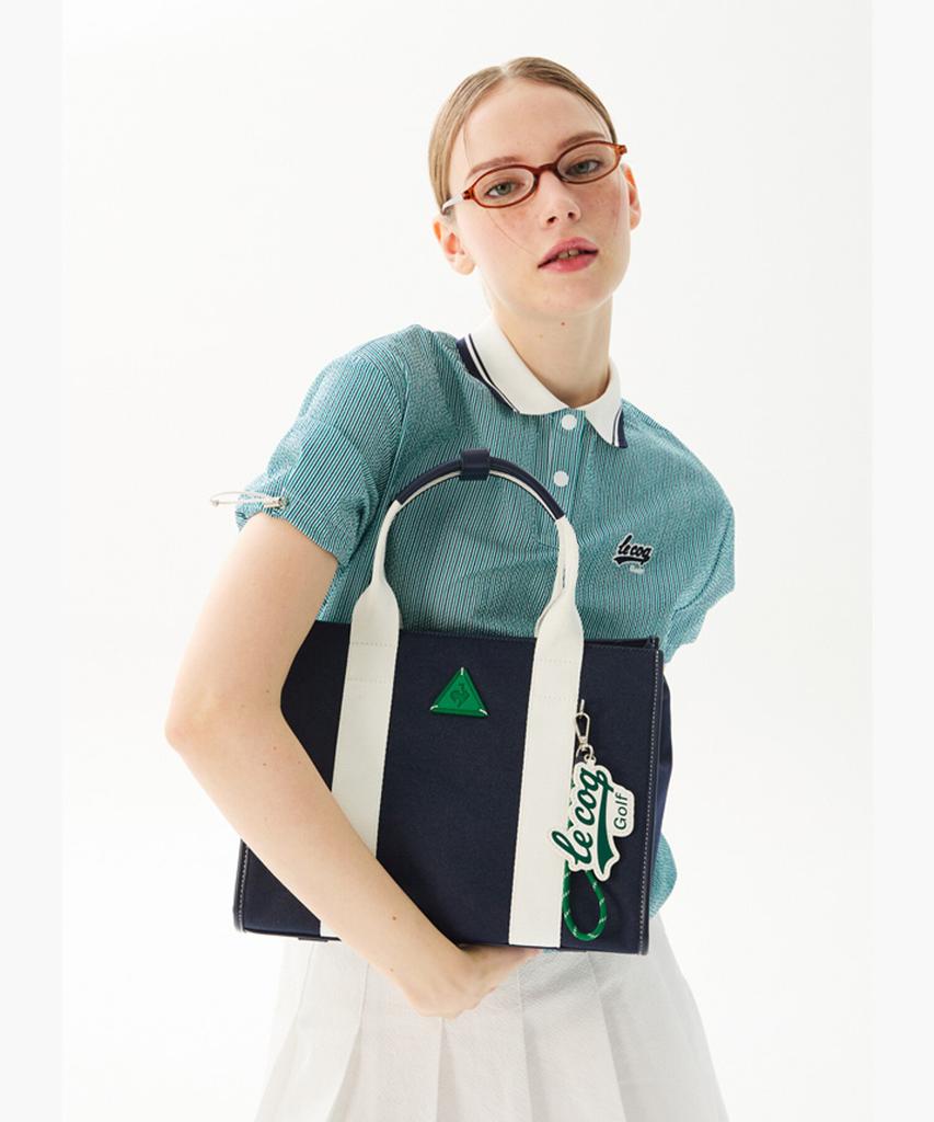 Женская квадратная сумка-тоут Lecoq Golf (Набор брелоков) _Navy Gr122Lbg34