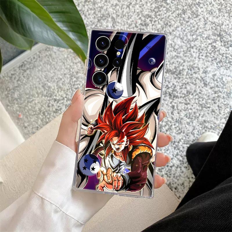 Goku Black Dragons B-Ball S26 Ultra Case Coque For Samsung Galaxy S25 S26 S24 S23 Ultra S22 S20 Plus S21 FE 5G Clear Phone Cover