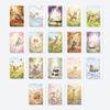 36 Карточек-Иллюстраций Животных Акварелью Карточки Коллекции Милых Милых Питомцев Карточки для Просвещения и Познания Детей Флэш-Карточки