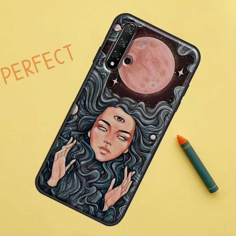 Spiritual Trippy Psychedelic Case For Huawei Nova 10 9 SE 5T Y90 Y70 Y60 Y61 Nova 3i 7i 8i 11i P20 P40 P30 Lite P60 Pro