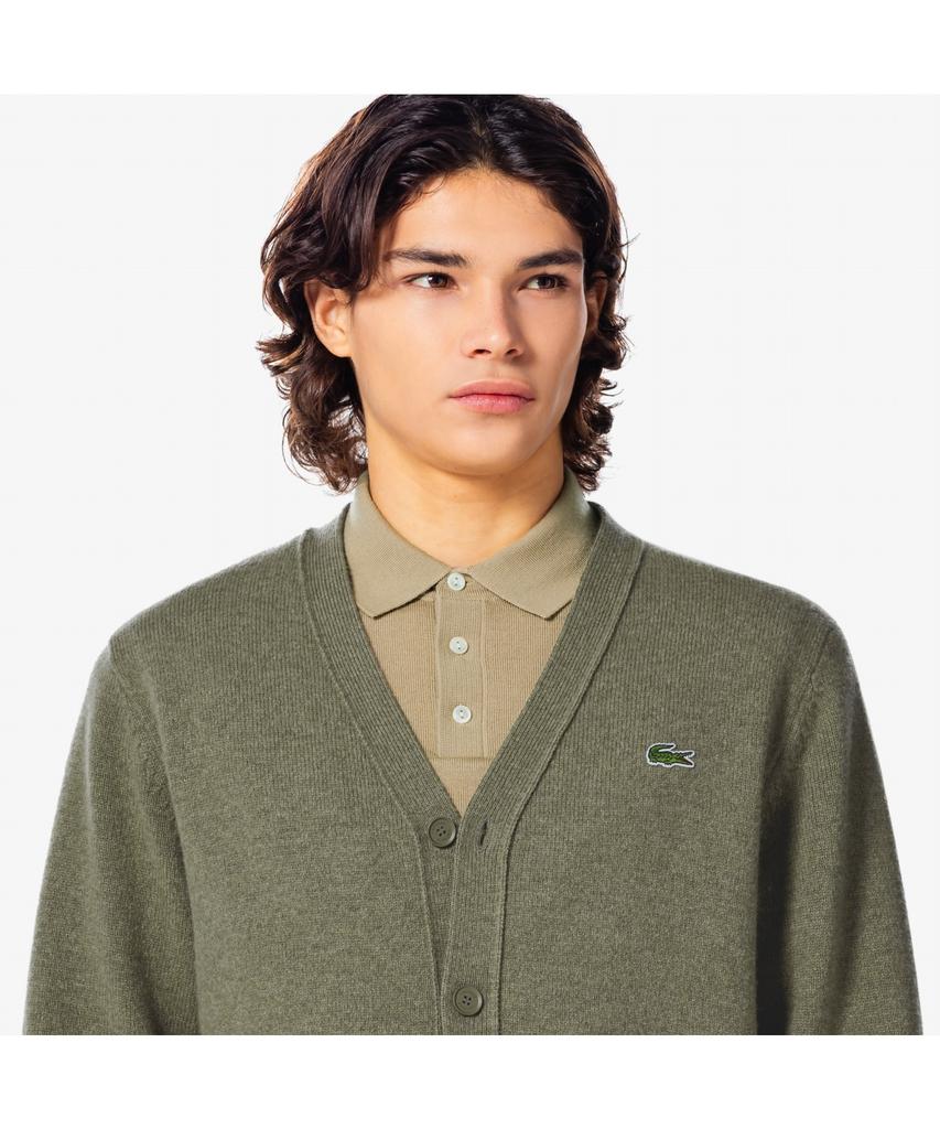 Lacoste Men'S V-Neck Wool Cardigan Ah660E-55N E9F