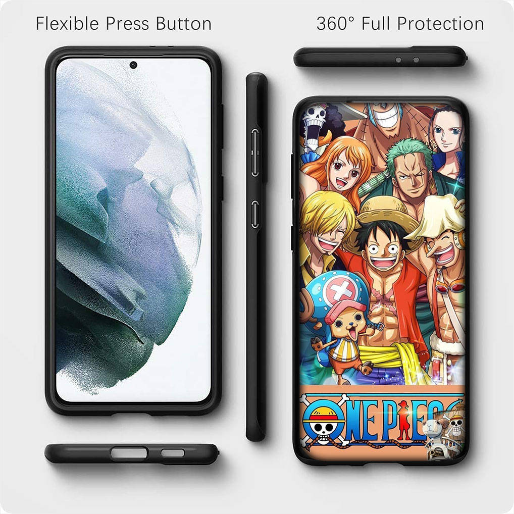 For Samsung Galaxy S24 S23 iPhone 16 15 14 Xiaomi Redmi Note 13 12 11 Plus 9 Pro Max X XR Phone Case Lovely Trafalgar Law Luffy One Piece OPPO Huawei