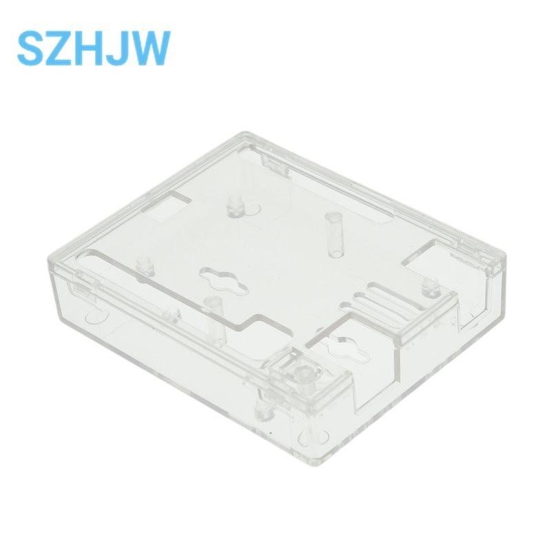 Черный пластиковый корпус из АБС-пластика, прозрачная коробка для Arduino UNO R3