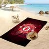 Manchester United Personalized Printed Beach Towel Soccer Logo Support Custom Name Text Absorbent Towel For Sport Travel Special Gift