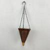 Conical Plastic Hanging Basket Planter with Stable for Beautiful Outdoor Display in Gardens Resistant to Weather and Easy to Clean