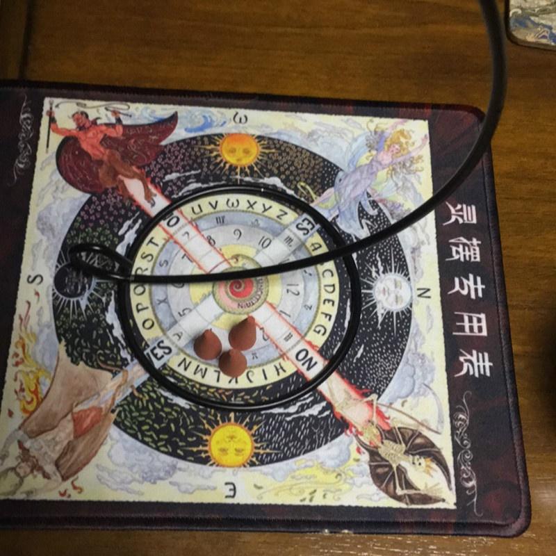 Карты Таро, маятниковый коврик для гадания, коврик для мыши с тройным лунным пентаклем и принтом для алтаря Викки