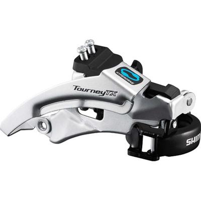 SHIMANO Передний переключатель хомутового типа верхняя тяга совместимый верхний EFDTX800TSX3 TOURNEY (MTB) FD-TX800-B 34,9 мм (с адаптером 31,8/28,6 мм) Свинг/Двойной 3X8S/7S